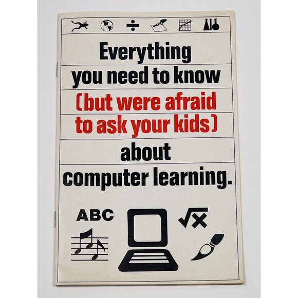 1987 Booklet EVERYTHING YOU NEED TO KNOW ABOUT COMPUTER LEARNING Paula Polley - Picture 1 of 4